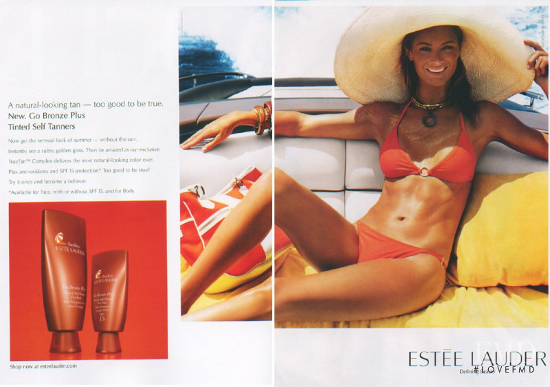Carolyn Murphy featured in  the Estée Lauder advertisement for Spring/Summer 2008