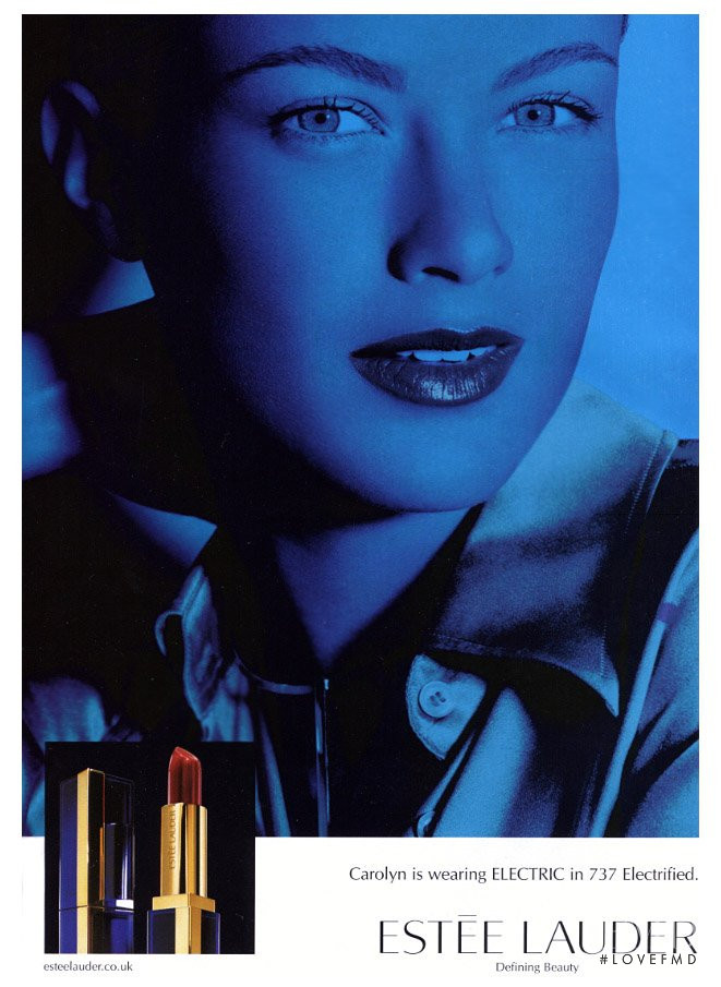Carolyn Murphy featured in  the Estée Lauder advertisement for Autumn/Winter 2005
