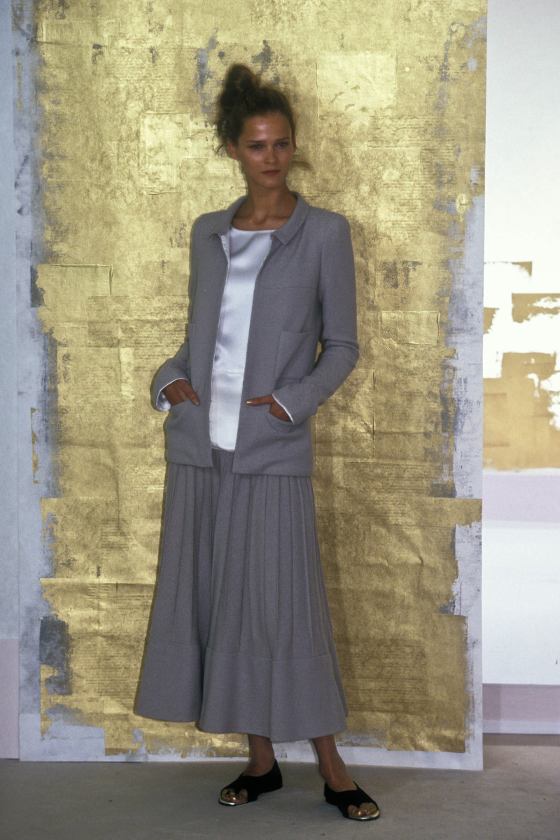 Carmen Kass featured in  the Chanel Haute Couture fashion show for Spring/Summer 1998