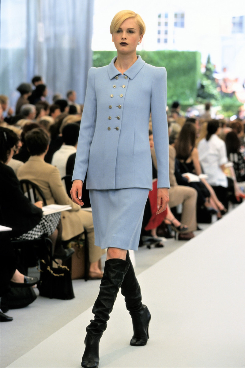 Kylie Bax featured in  the Chanel Haute Couture fashion show for Autumn/Winter 1997