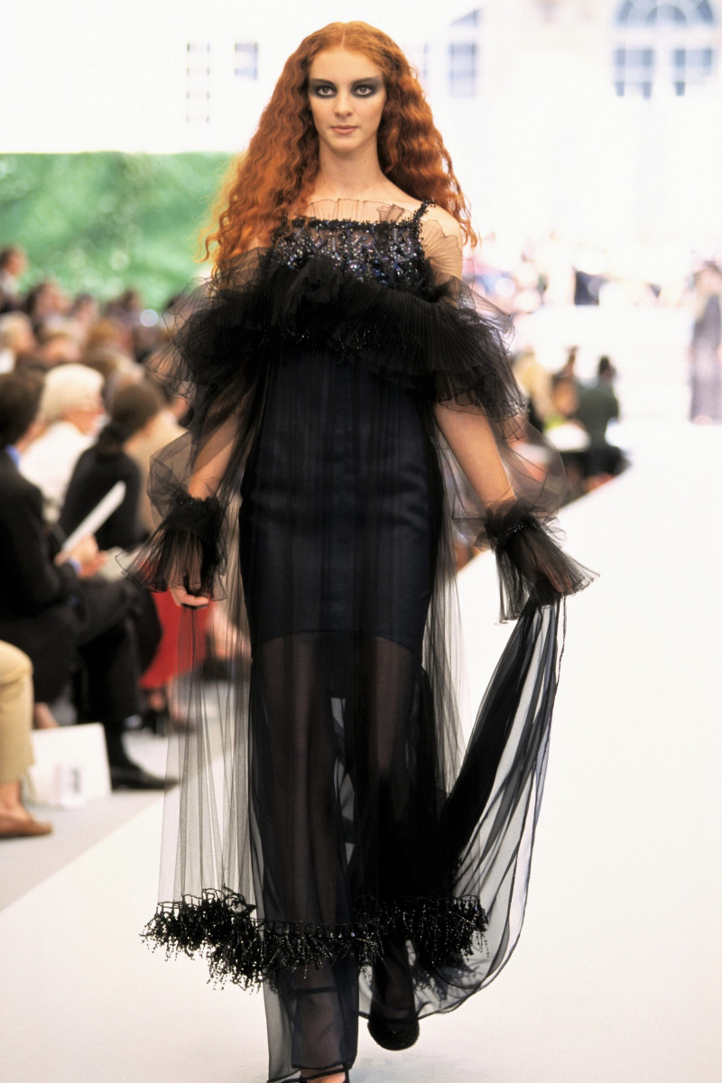 Sunniva Stordahl featured in  the Chanel Haute Couture fashion show for Autumn/Winter 1997