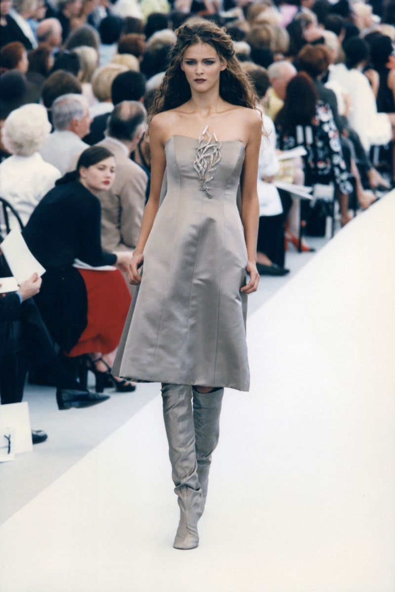 Carmen Kass featured in  the Chanel Haute Couture fashion show for Autumn/Winter 1997