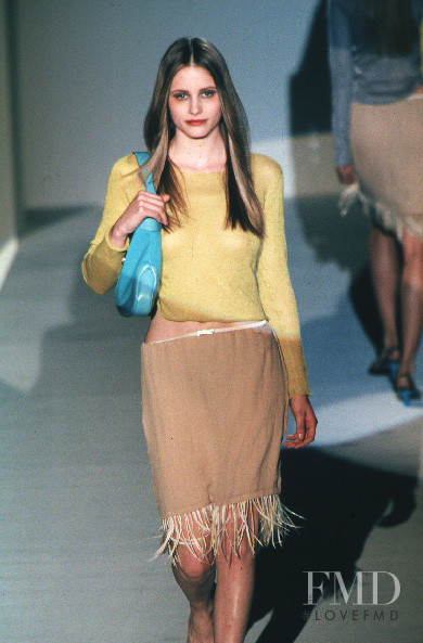 Georgina Cooper featured in  the Gucci fashion show for Spring/Summer 1999