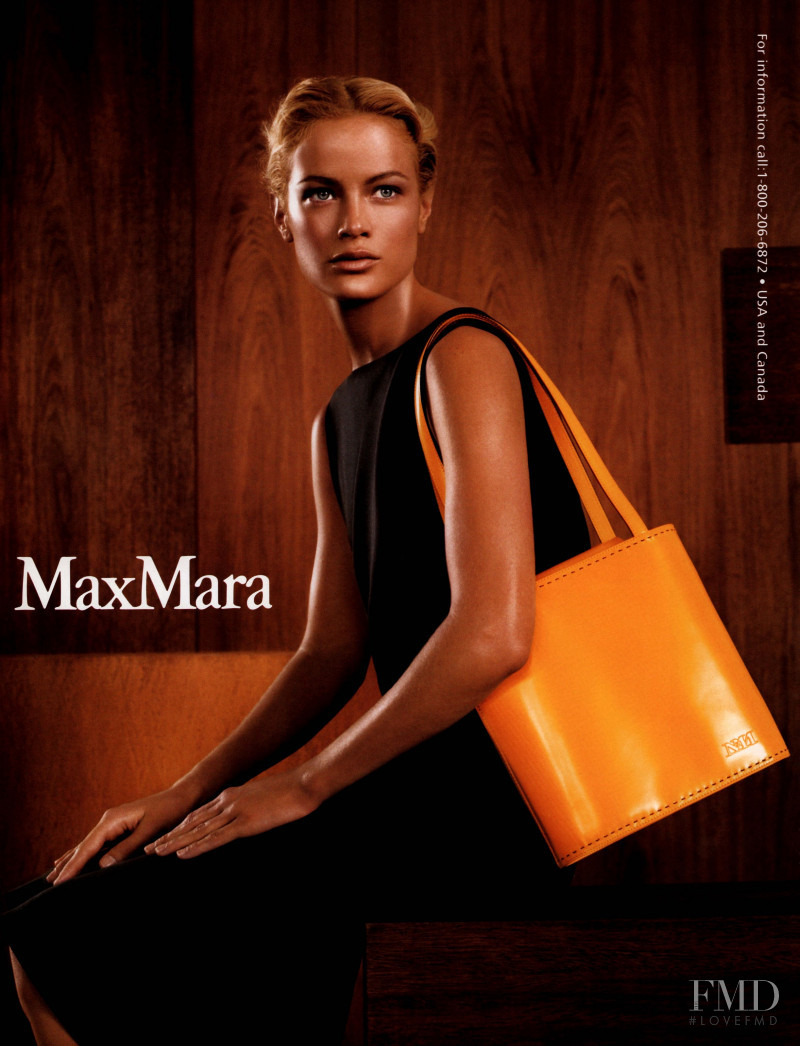 Carolyn Murphy featured in  the Max Mara advertisement for Spring/Summer 1999