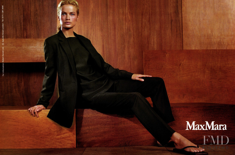 Carolyn Murphy featured in  the Max Mara advertisement for Spring/Summer 1999