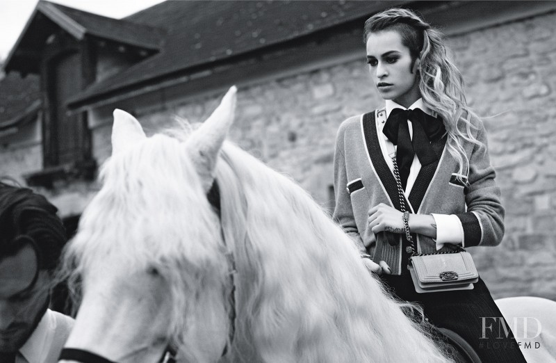 Alice Dellal featured in  the Chanel advertisement for Spring/Summer 2013