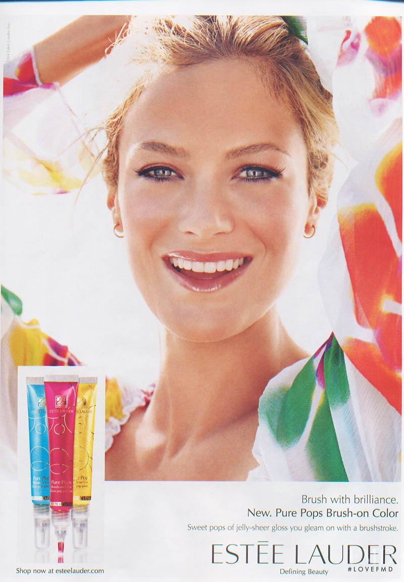 Carolyn Murphy featured in  the Estée Lauder advertisement for Spring/Summer 2007