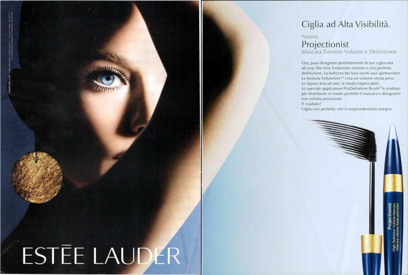 Carolyn Murphy featured in  the Estée Lauder advertisement for Spring/Summer 2007