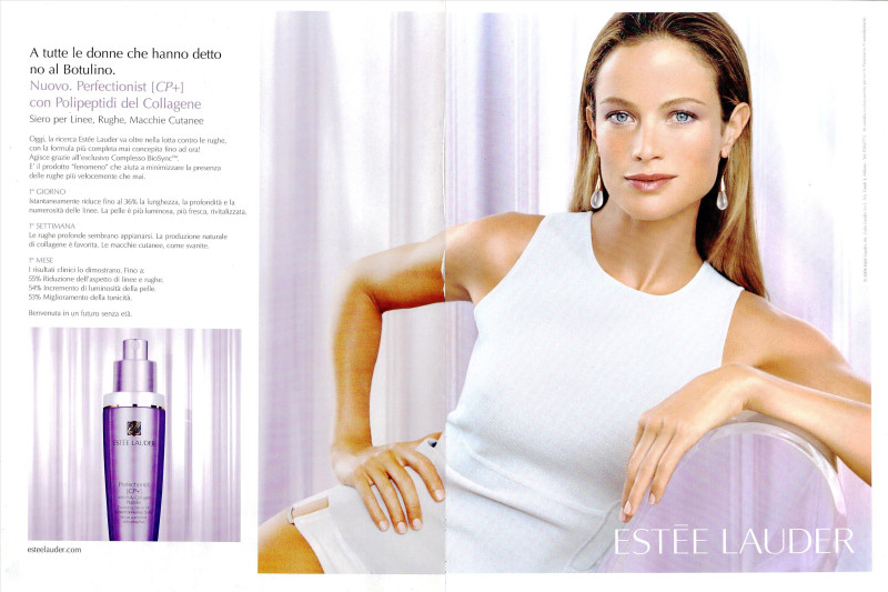 Carolyn Murphy featured in  the Estée Lauder advertisement for Spring/Summer 2007