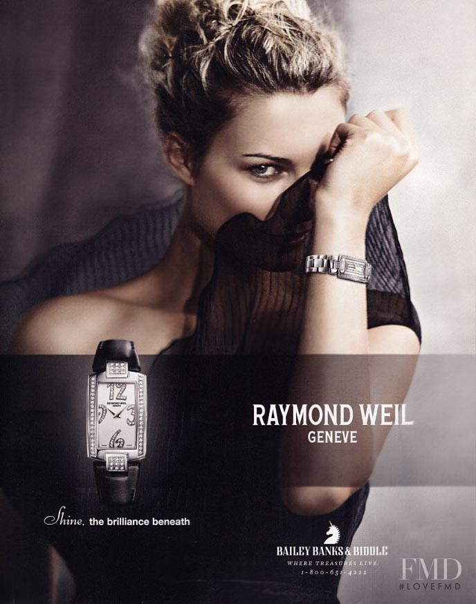 Carolyn Murphy featured in  the Raymond Weil advertisement for Autumn/Winter 2007