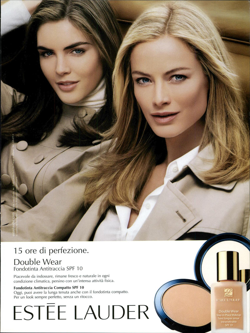 Hilary Rhoda featured in  the Estée Lauder advertisement for Autumn/Winter 2007