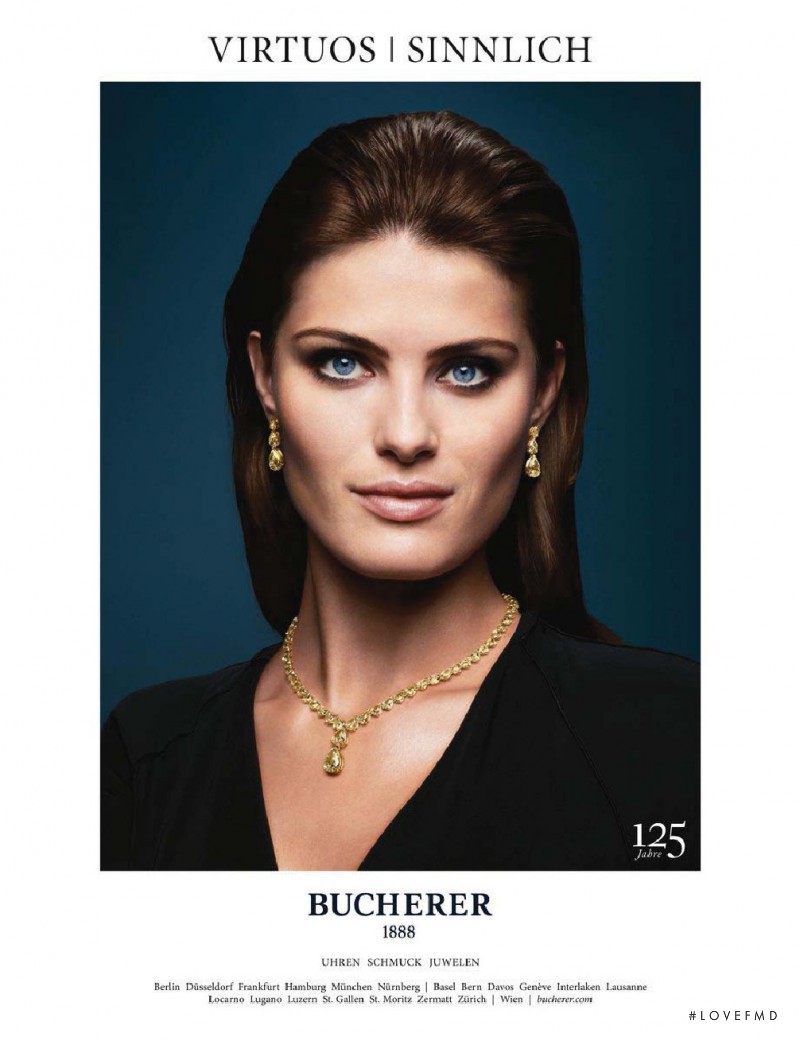 Isabeli Fontana featured in  the Bucherer advertisement for Spring/Summer 2013