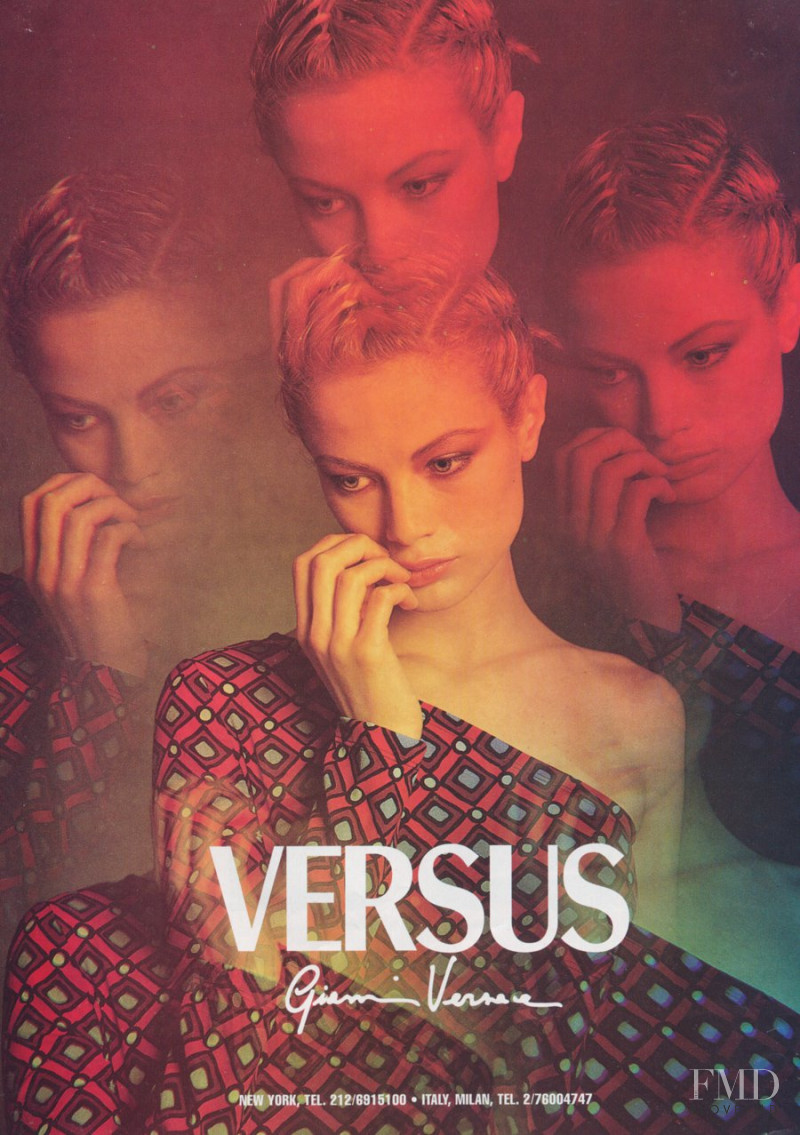 Carolyn Murphy featured in  the Versus advertisement for Autumn/Winter 1994