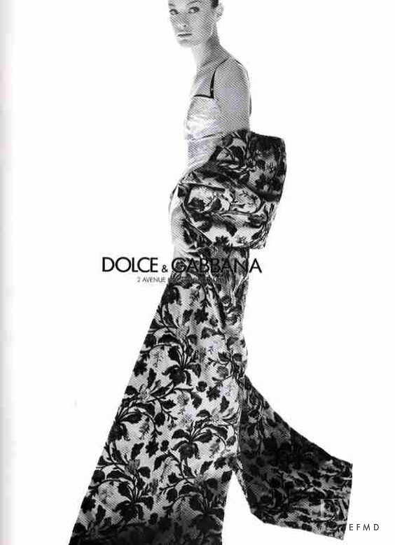 Carolyn Murphy featured in  the Dolce & Gabbana advertisement for Autumn/Winter 1998