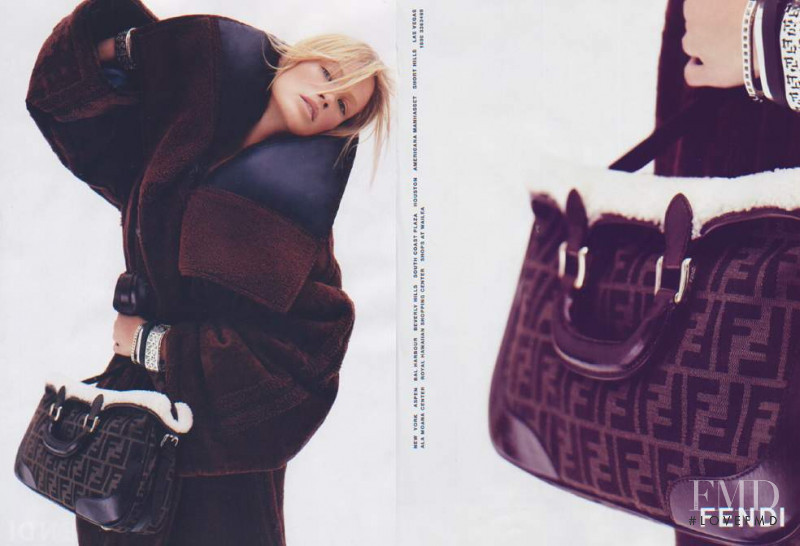 Carolyn Murphy featured in  the Fendi advertisement for Autumn/Winter 2005