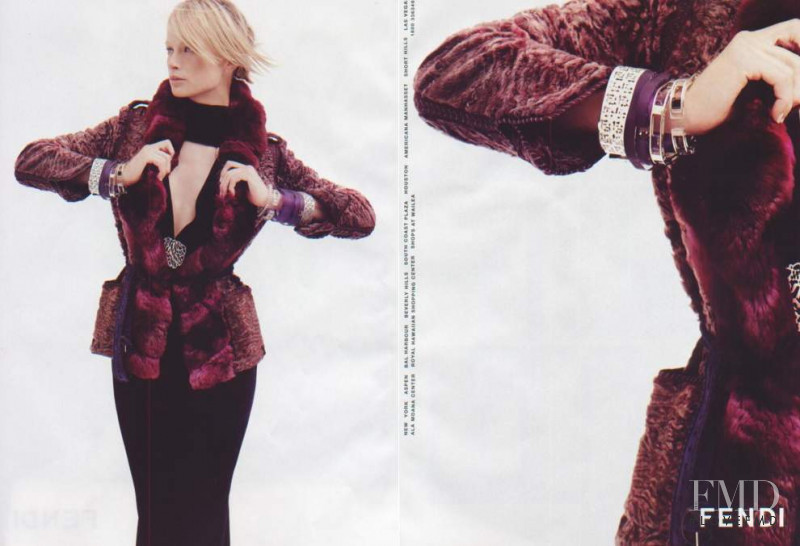Carolyn Murphy featured in  the Fendi advertisement for Autumn/Winter 2005