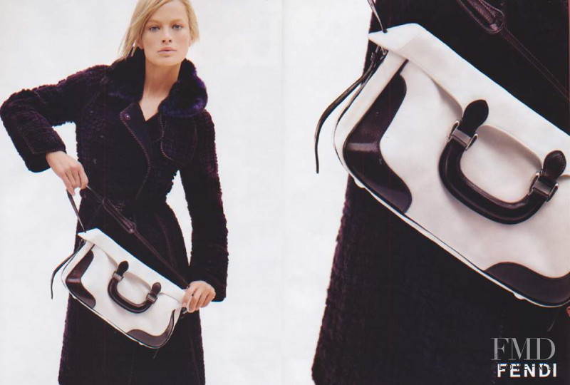 Carolyn Murphy featured in  the Fendi advertisement for Autumn/Winter 2005