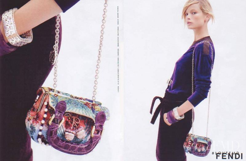 Carolyn Murphy featured in  the Fendi advertisement for Autumn/Winter 2005