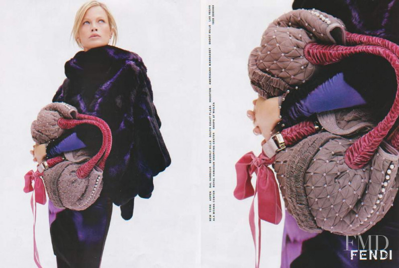 Carolyn Murphy featured in  the Fendi advertisement for Autumn/Winter 2005