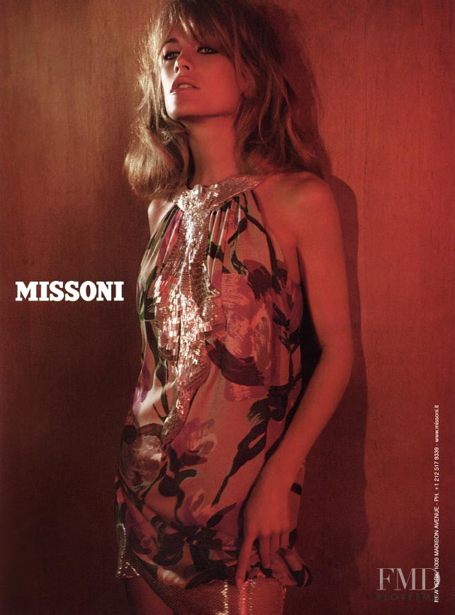 Carolyn Murphy featured in  the Missoni advertisement for Autumn/Winter 2006