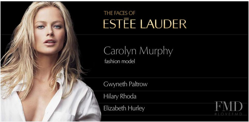 Carolyn Murphy featured in  the Estée Lauder advertisement for Autumn/Winter 2008
