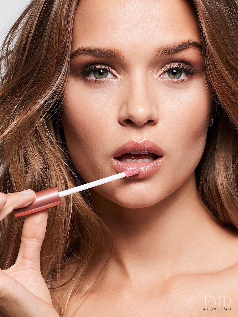 Josephine Skriver featured in  the Victoria\'s Secret Beauty Beauty advertisement for Spring/Summer 2017