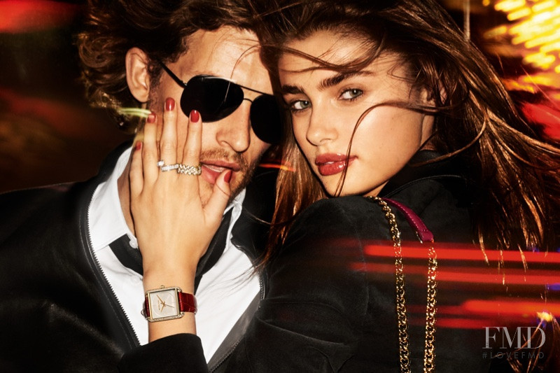 Taylor Hill featured in  the Michael Michael Kors advertisement for Holiday 2016