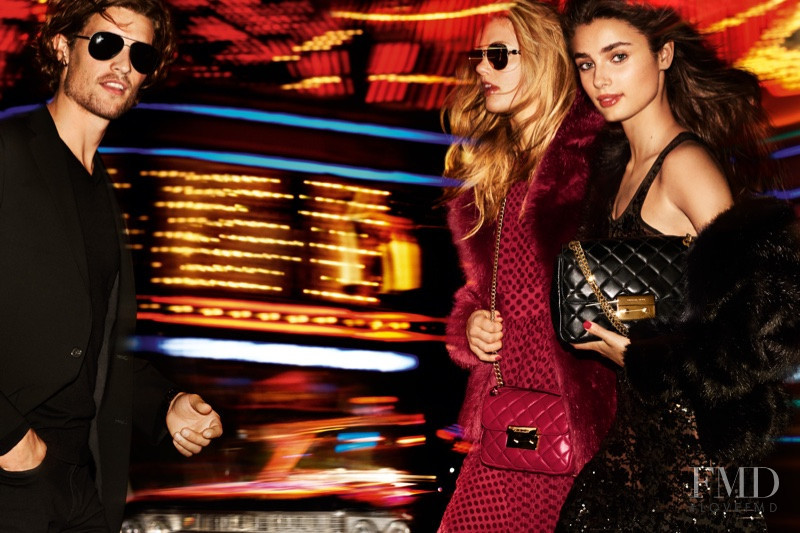 Taylor Hill featured in  the Michael Michael Kors advertisement for Holiday 2016