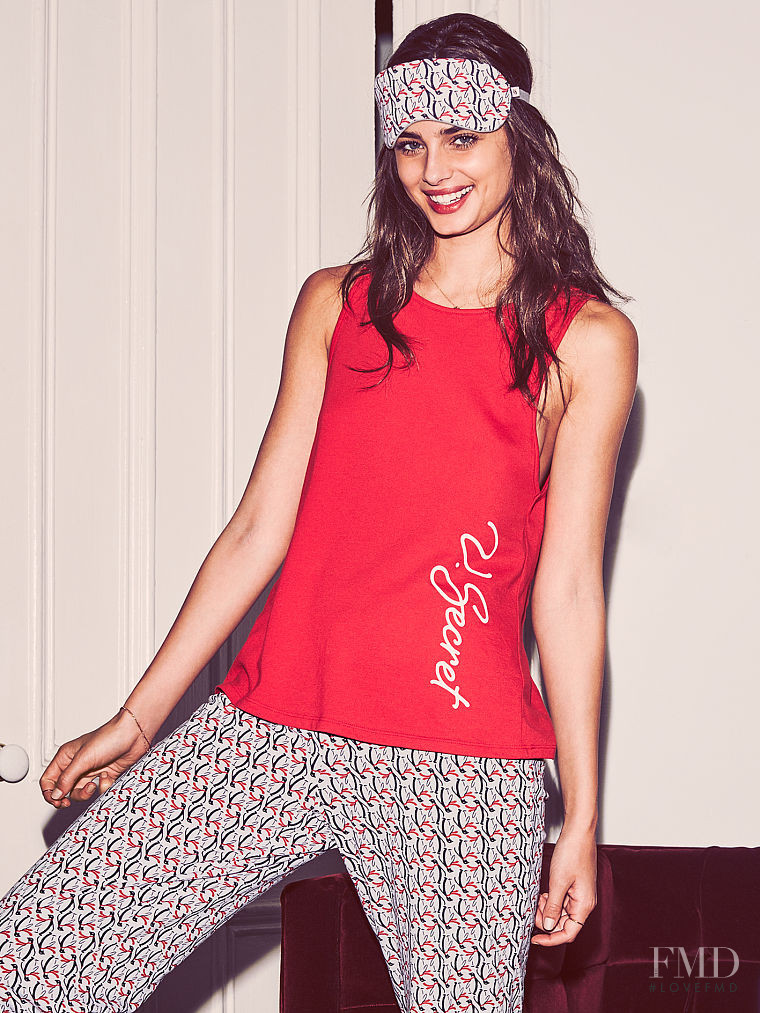 Taylor Hill featured in  the Victoria\'s Secret Sleepwear & Lingerie catalogue for Autumn/Winter 2016