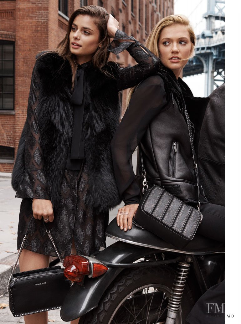Taylor Hill featured in  the Michael Kors Collection lookbook for Winter 2016