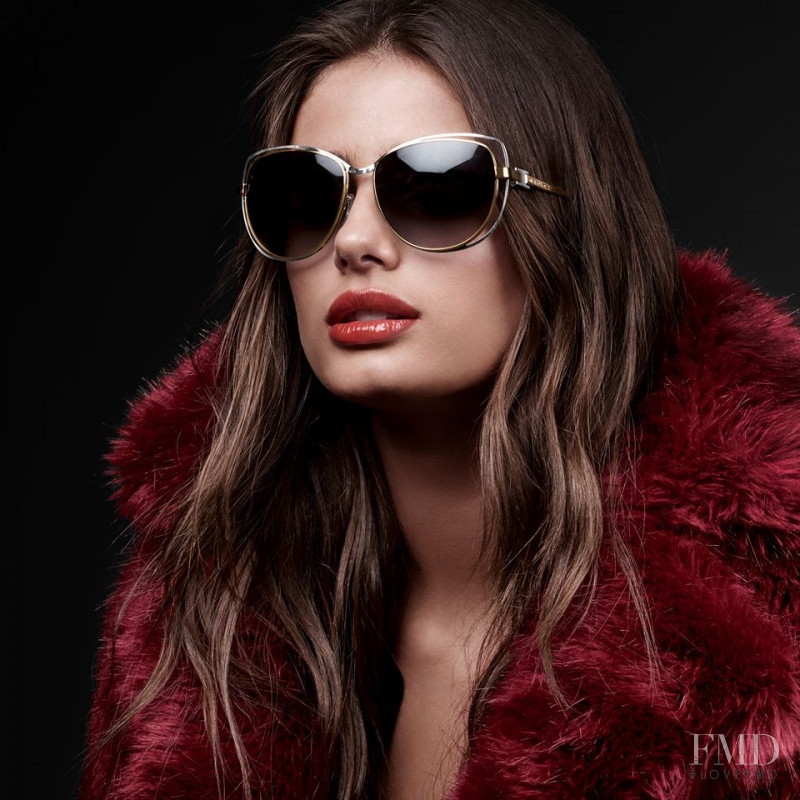 Taylor Hill featured in the Michael Kors Collection advertisement for Holid...