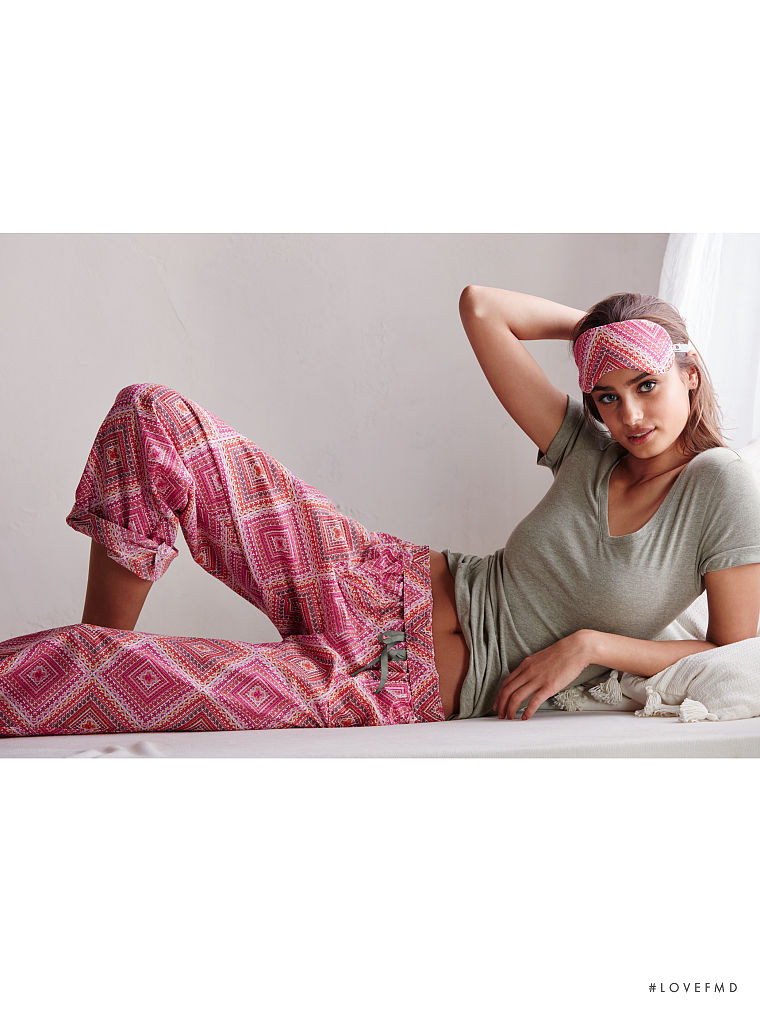 Taylor Hill featured in  the Victoria\'s Secret Sleepwear catalogue for Spring/Summer 2016