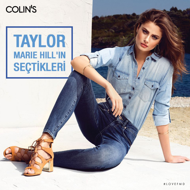 Taylor Hill featured in  the Colin\'s Jeans advertisement for Spring/Summer 2016