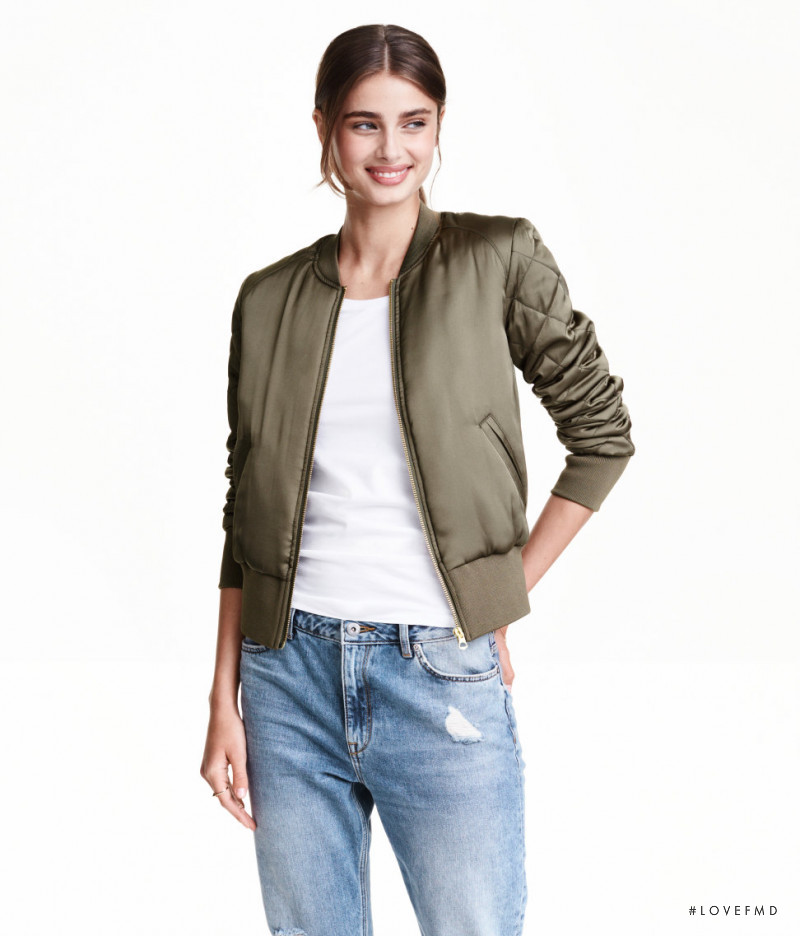 Taylor Hill featured in  the H&M catalogue for Spring/Summer 2016