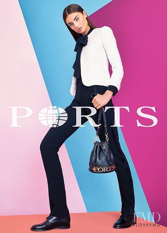 Taylor Hill featured in  the Ports 1961 advertisement for Spring/Summer 2016