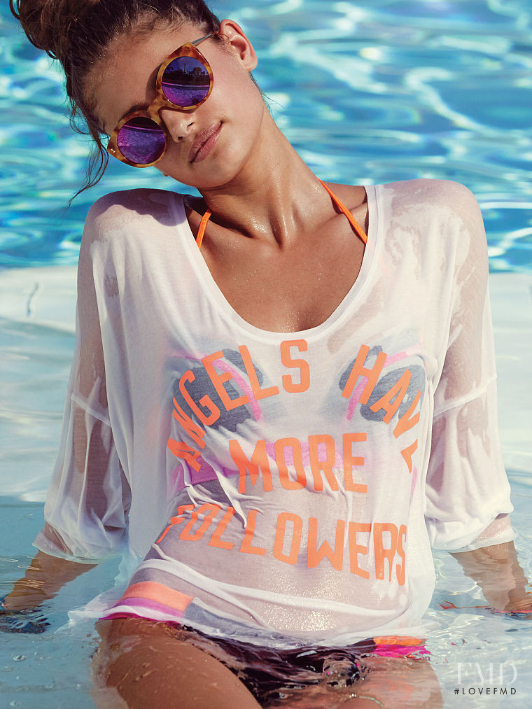 Taylor Hill featured in  the Victoria\'s Secret Swim Swimwear & Beachwear catalogue for Autumn/Winter 2015
