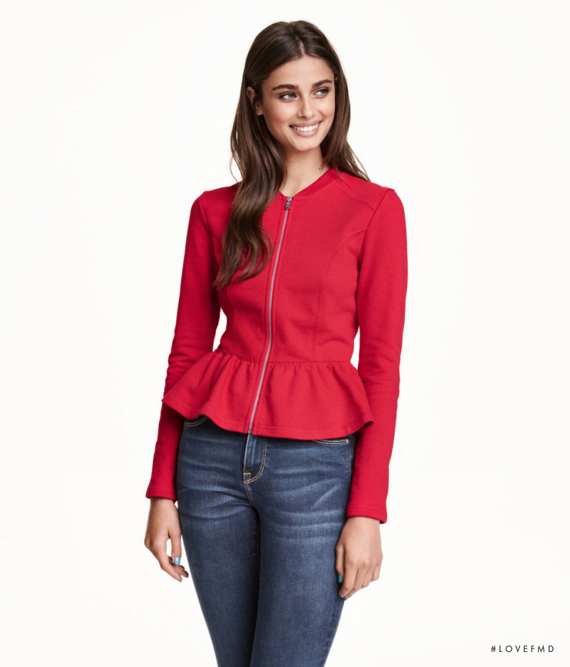 Taylor Hill featured in  the H&M catalogue for Autumn/Winter 2015