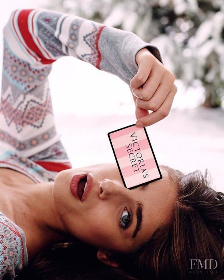Taylor Hill featured in  the Victoria\'s Secret Sleepwear & Lingerie catalogue for Autumn/Winter 2015