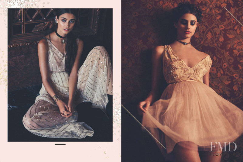 Taylor Hill featured in  the Free People lookbook for Winter 2015