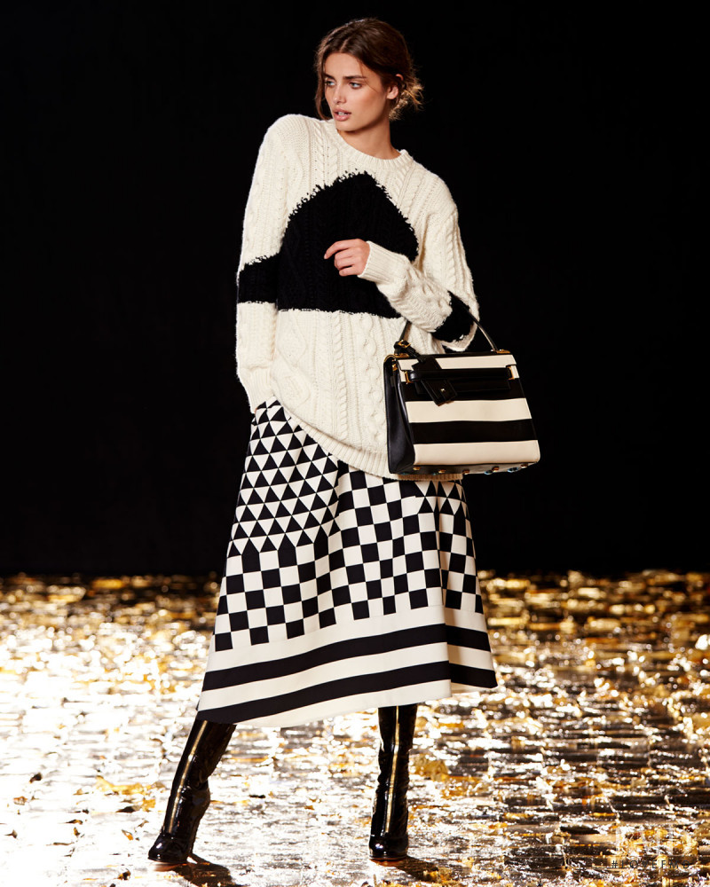 Taylor Hill featured in  the Neiman Marcus Valentino lookbook for Fall 2015