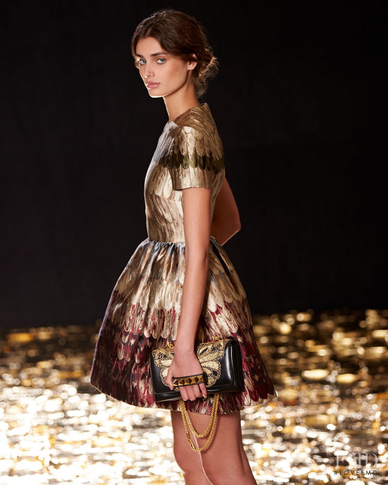 Taylor Hill featured in  the Neiman Marcus Valentino lookbook for Fall 2015