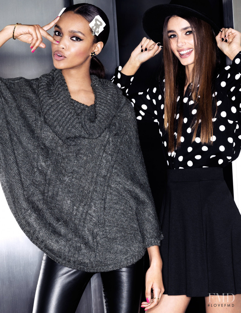 Taylor Hill featured in  the H&M catalogue for Autumn/Winter 2014