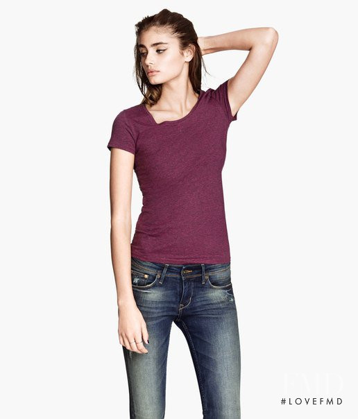 Taylor Hill featured in  the H&M catalogue for Spring/Summer 2014