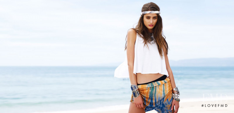 Taylor Hill featured in  the REVOLVE lookbook for Summer 2014