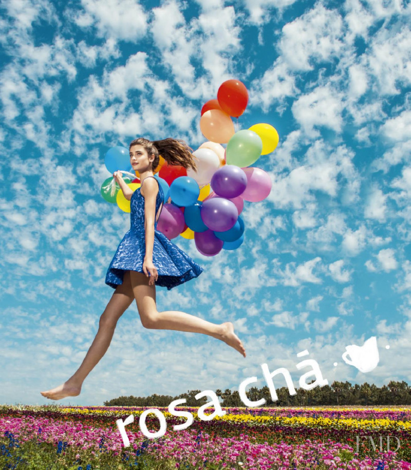 Taylor Hill featured in  the Rosa Chá advertisement for Autumn/Winter 2014