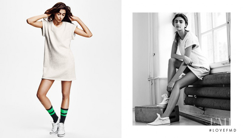 Taylor Hill featured in  the H&M Divided advertisement for Spring/Summer 2014