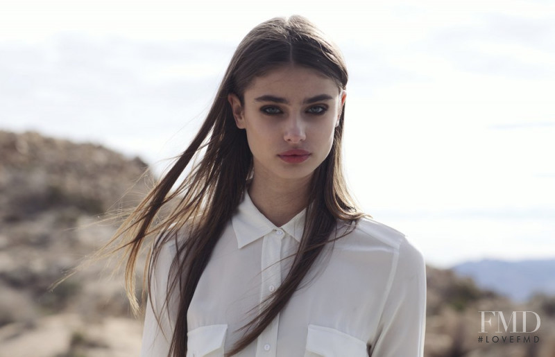 Taylor Hill featured in  the TROA denim lookbook for Autumn/Winter 2014