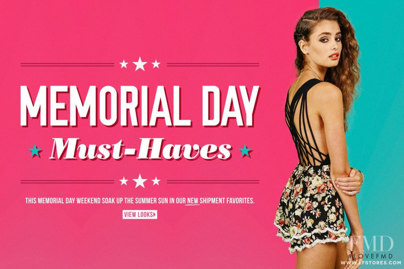 Taylor Hill featured in  the LF Stores Memorial Day lookbook for Spring/Summer 2014