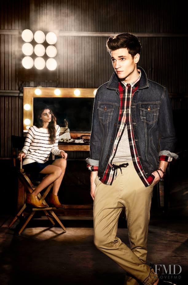 Taylor Hill featured in  the Forever 21 advertisement for Fall 2014