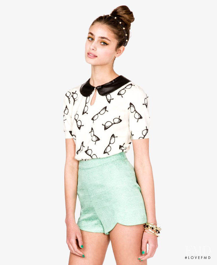 Taylor Hill featured in  the Forever 21 catalogue for Spring/Summer 2013